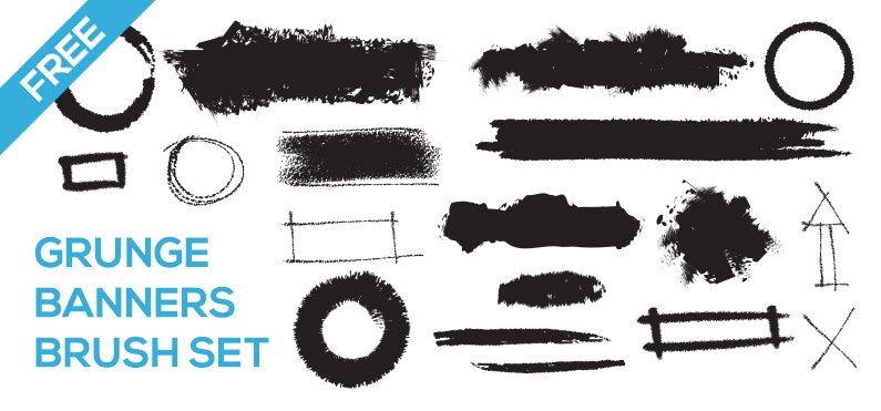 banner brushes photoshop free download