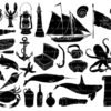 All At Sea - Hand drawn Vintage Vector Illustrations - Image 2