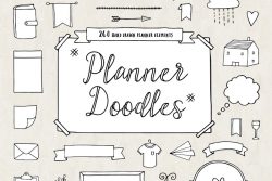 Download Bullet Journal Diary Planner Vector Doodles