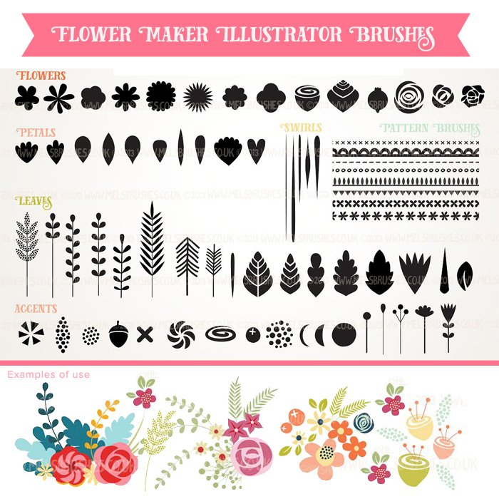 flower brush illustrator free download