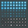 Clean flat icon set