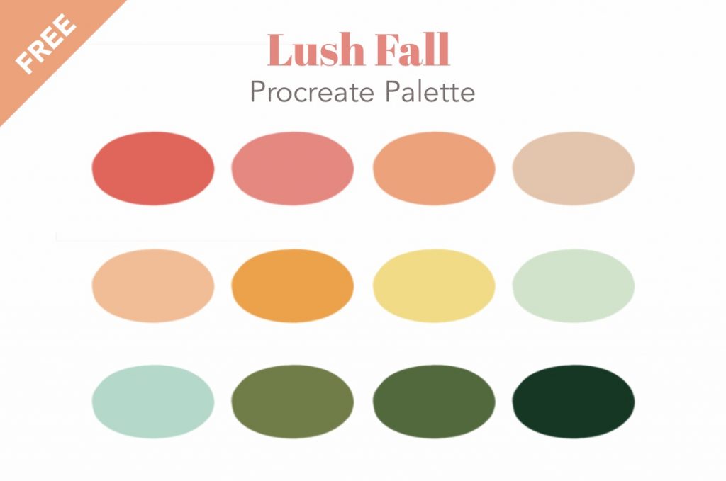 Free Procreate swatches palette