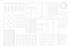 Free Bullet Journal Printable Planner Frames – Mels Brushes