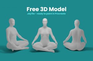 Free 3D model meditation