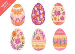 free PNG clipart easter eggs