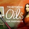 Traditional Oil Paint Brushes for Procreate